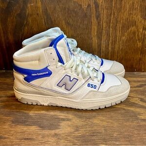 New Balance 650R White Blue  Mens Size 11.5 New Without Box